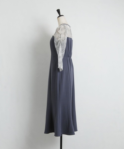 「tocco closet」 7分袖ワンピース M ブラック レディース_画像8