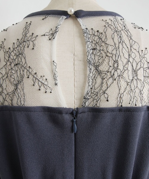 「tocco closet」 7分袖ワンピース M ブラック レディース_画像9