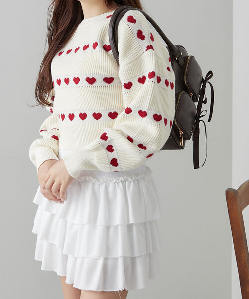 「OLIVE des OLIVE」 長袖ニット FREE ピンク レディース_画像2