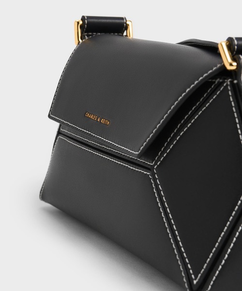 「CHARLES & KEITH」 ショルダーバッグ M チョコ レディース_3