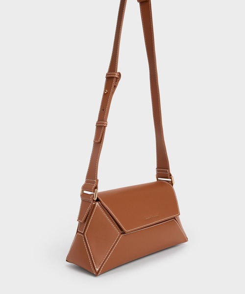 「CHARLES & KEITH」 ショルダーバッグ M チョコ レディース_5