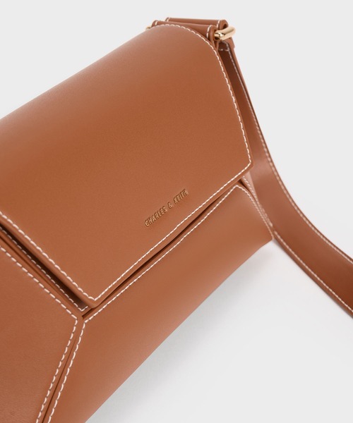 「CHARLES & KEITH」 ショルダーバッグ M チョコ レディース_6