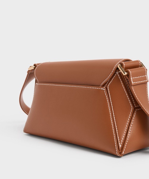 「CHARLES & KEITH」 ショルダーバッグ M チョコ レディース_7