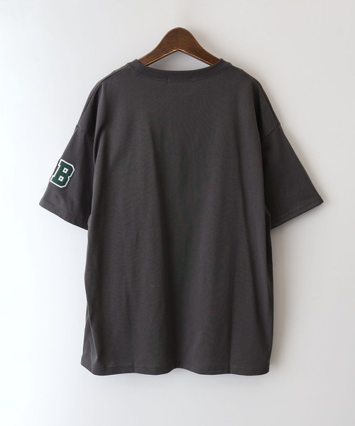 SpRay（スプレイ） tシャツ 半袖 貼付ロゴ BIG Tシャツ レディース