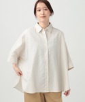 リネンシャツ ブラウス シャツ コットンリネン...の詳細画像5