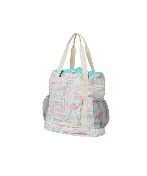 トートバッグ STEPHAN PATTERN柄 2WAYトートバッグ レディース