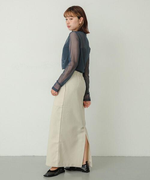 SENSE OF PLACE by URBAN RESEARCH タイトスカート MEDIUM カーキ