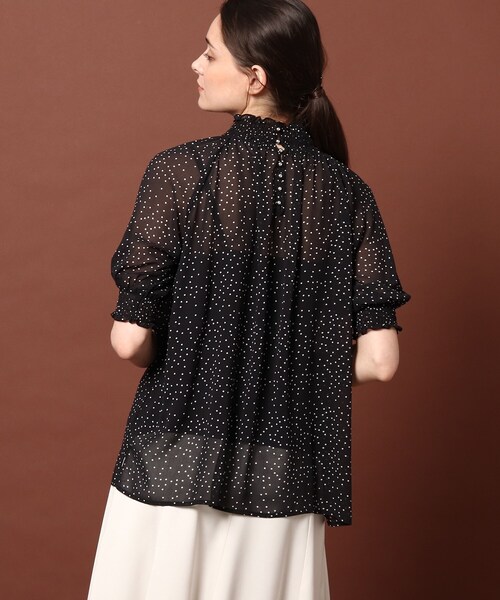 「DRESSTERIOR」 半袖ブラウス 36 ブラック レディース_画像8