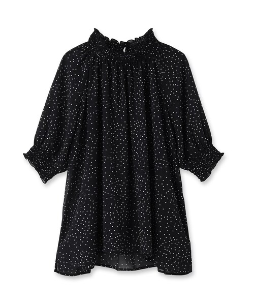「DRESSTERIOR」 半袖ブラウス 36 ブラック レディース_画像10