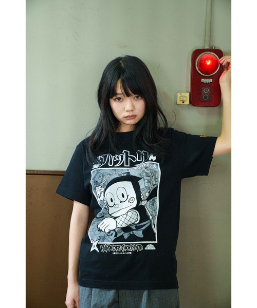 tシャツ 忍者ハットリくん(どんぐりまなこブラック) メンズ : ZOZOTOWN