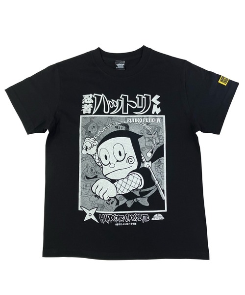 tシャツ 忍者ハットリくん(どんぐりまなこブラック) メンズ : ZOZOTOWN