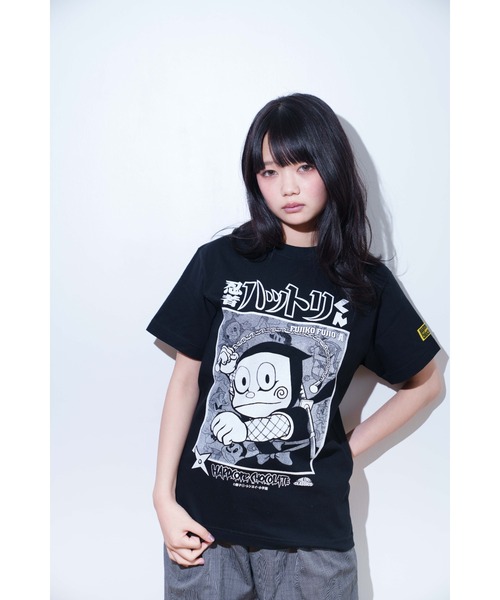 tシャツ 忍者ハットリくん(どんぐりまなこブラック) メンズ : ZOZOTOWN