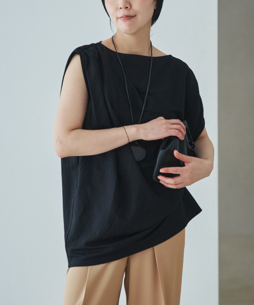 plage（プラージュ） tシャツ Sleeveless gather TEE レディース