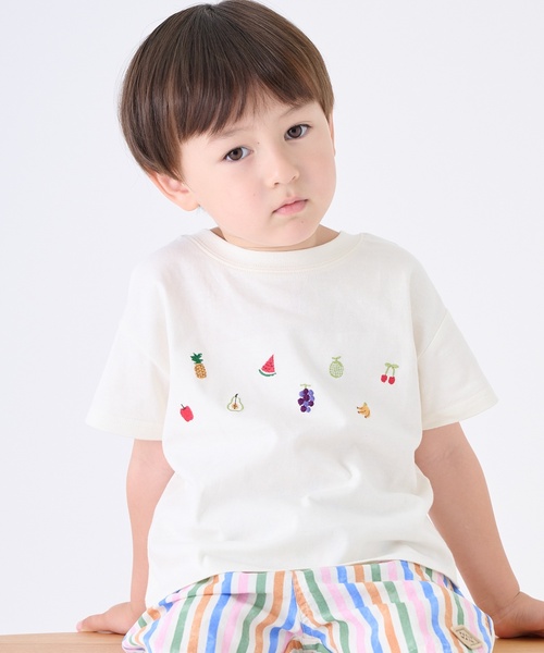 petit main tシャツ 「接触冷感」前後で着れる2WAY半袖Tシャツ キッズ
