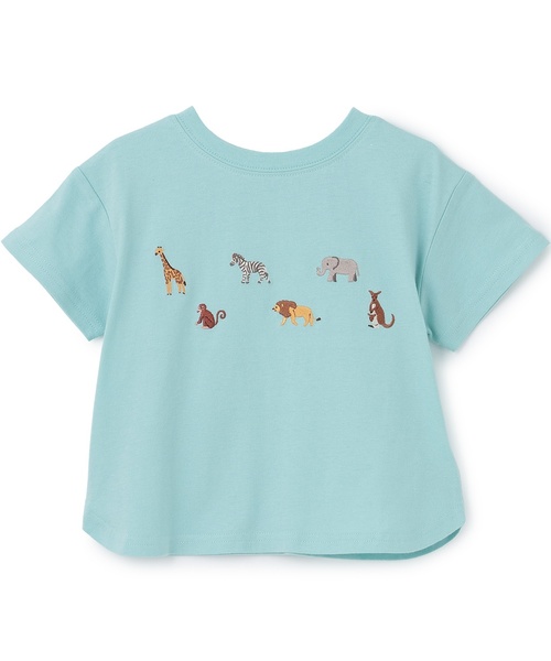 petit main tシャツ 「接触冷感」前後で着れる2WAY半袖Tシャツ キッズ