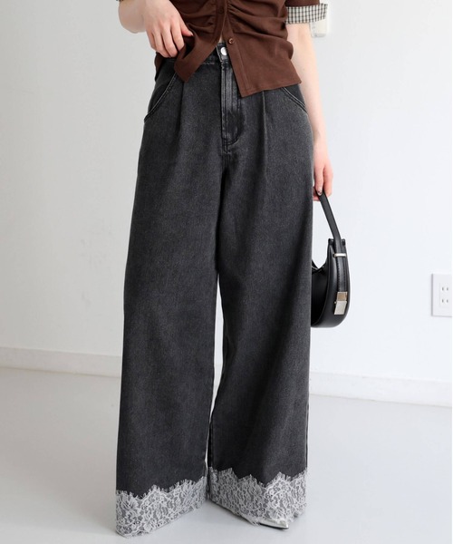 「tiptop」 ブーツカットデニムパンツ S ブルー レディース_画像3