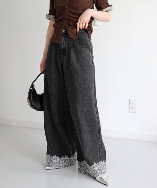「tiptop」 ブーツカットデニムパンツ S ブルー レディース_画像7