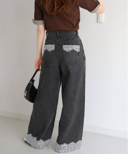 「tiptop」 ブーツカットデニムパンツ S ブルー レディース_画像8