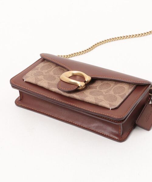 COACH　ハンドバッグ　シグネチャー　キャンバス　レザー　ワンショルダー COACH（コーチ） ショルダーバッグ バッグ タビー チェーン クロス