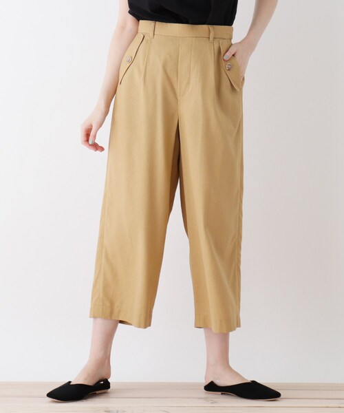 パンツ ウォッシャブルリネンワイドパンツ|ZOZOTOWN |03