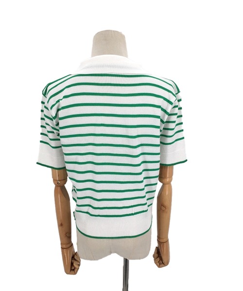 Cider◆ポロ ボーダー 半袖 Tシャツ【送料込み】 classicalelf tシャツ 大人可愛いの新定番。袖リンガーボート