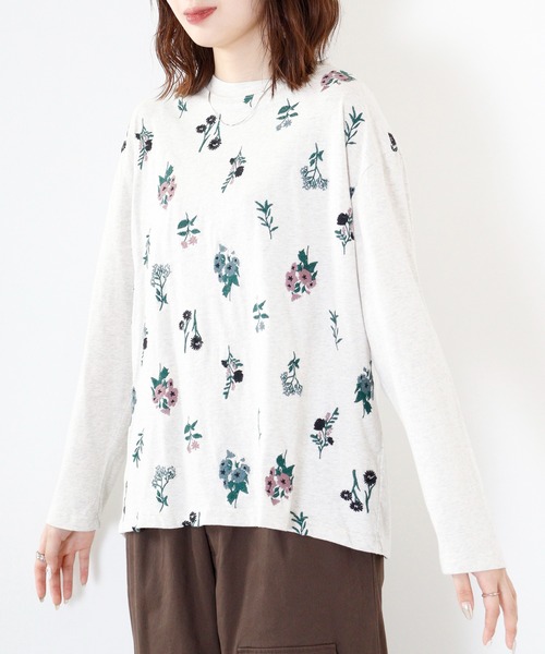 tシャツ EMAGO お花刺繍プルオーバー レディース Emago tシャツ EMAGO お花刺繍プルオーバー レディース