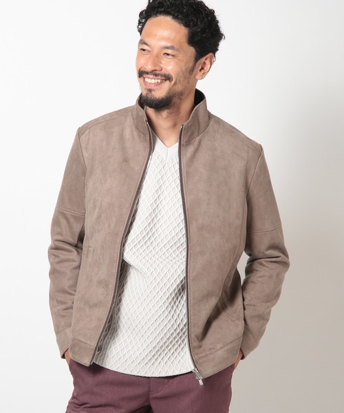 MEN'S BIGI（メンズビギ） 革ジャン ライダース フェイクスエード