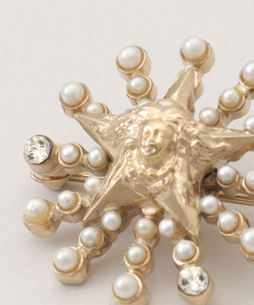 JUNCO PARIS  ジュンコパリ　ブローチ　【IENA】 Junco Paris/ジュンコパリ】half circle broach ブローチ