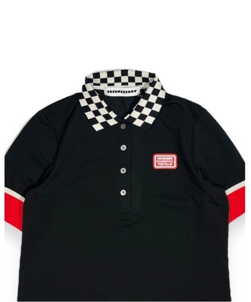 DECEMBERMAY（ディセンバーメイ） uvカット ポロシャツ 半袖 Checkered