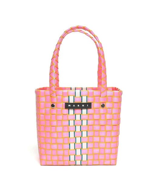 MARNI カゴバッグ マルニ トートバッグ かごバッグ カゴ レディース オレンジ MARNI