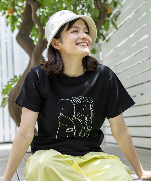 tシャツ 「WEB限定」マティスアートTシャツ レディース SALON adam et rope' tシャツ 「WEB限定」マティスアートTシャツ