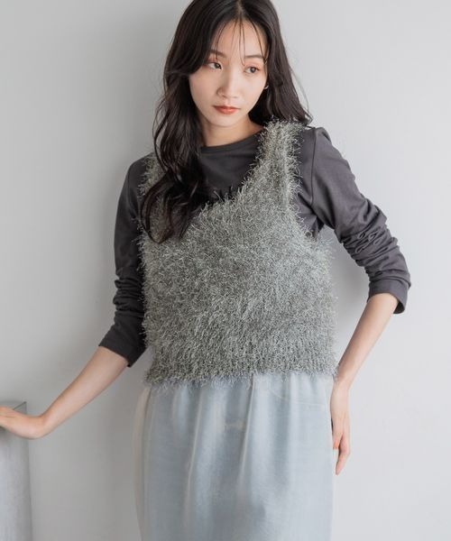LOWRYS FARM キャミソール シャギービスチェ 135641 レディース