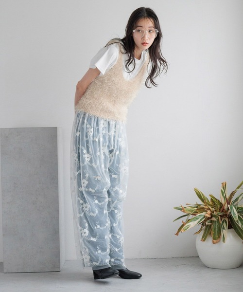 レディースウェア cherish.closet. ギャザーコルセット カットソー ビスチェキャミ chw23a026