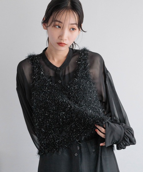 レディースウェア cherish.closet. ギャザーコルセット カットソー ビスチェキャミ chw23a026