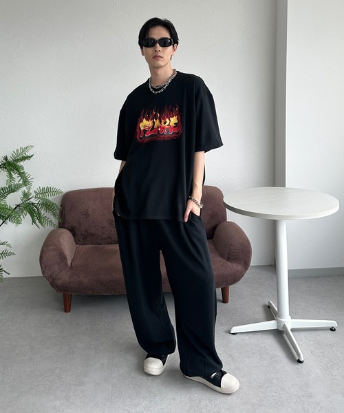 スウェットパンツ ジャージ 裏毛ヒップロゴプリントスウェット