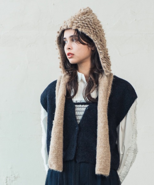 ORIENT MILLINERY フード付きマフラー ORIENT MILLINERY フード付きマフラー