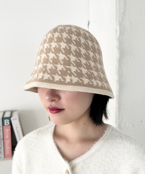 レディース　ハット　帽子 QUEENHEAD 帽子 ハット 配色ステッチメトロハット レディース