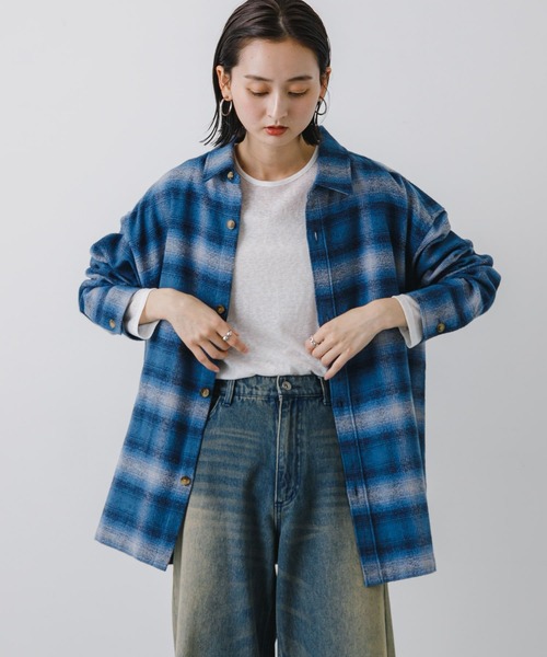 シャツ 「ユニセックス」ヘビーネルオンブレーチェックシャツ メンズ レディース | SENSE OF PLACE by URBAN RESEARCH | 02