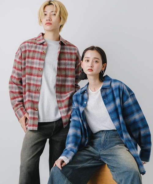 シャツ 「ユニセックス」ヘビーネルオンブレーチェックシャツ メンズ レディース | SENSE OF PLACE by URBAN RESEARCH | 16