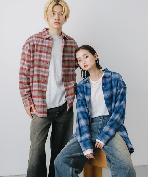 シャツ 「ユニセックス」ヘビーネルオンブレーチェックシャツ メンズ レディース | SENSE OF PLACE by URBAN RESEARCH | 17