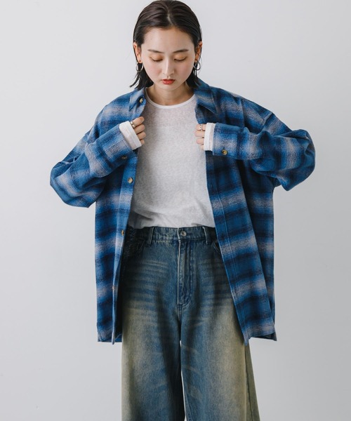 シャツ 「ユニセックス」ヘビーネルオンブレーチェックシャツ メンズ レディース | SENSE OF PLACE by URBAN RESEARCH | 22