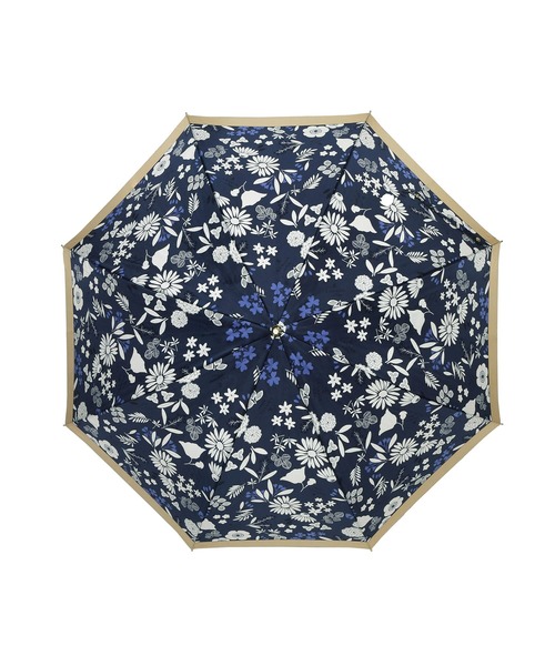 ランバンオンブルー(LANVIN en Bleu)花柄 ジャンプ式 耐風雨長傘 耐風傘】雨傘 長傘 ジャンプ式 バイカラー 花柄 | ランバン オン