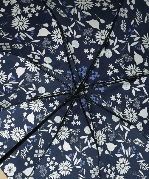 ランバンオンブルー(LANVIN en Bleu)花柄 ジャンプ式 耐風雨長傘 雨傘】ランバン オン ブルー (LANVIN en Bleu) 花柄 プリント 長