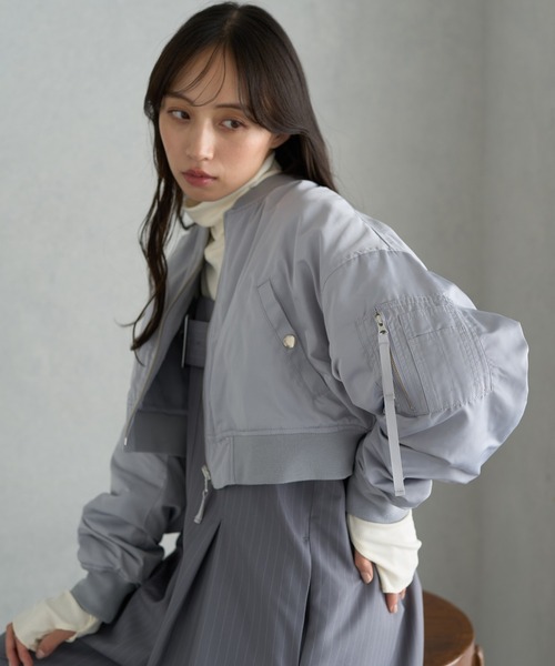IS　三宅一生のレディース　リバーシブル ブルゾン Mサイズ J.PRESS YORK STREET ブルゾン アウター 「UNISEX」リバーシブル