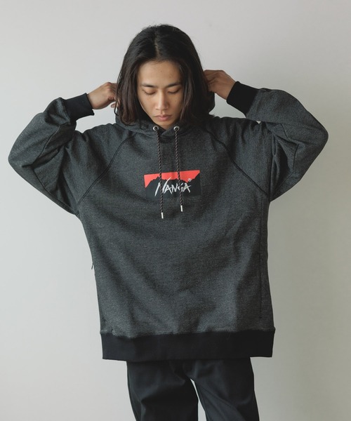 NANGA パーカー NANGA/ナンガ ECO HYBRID BOX LOGO SWEAT HOODIE