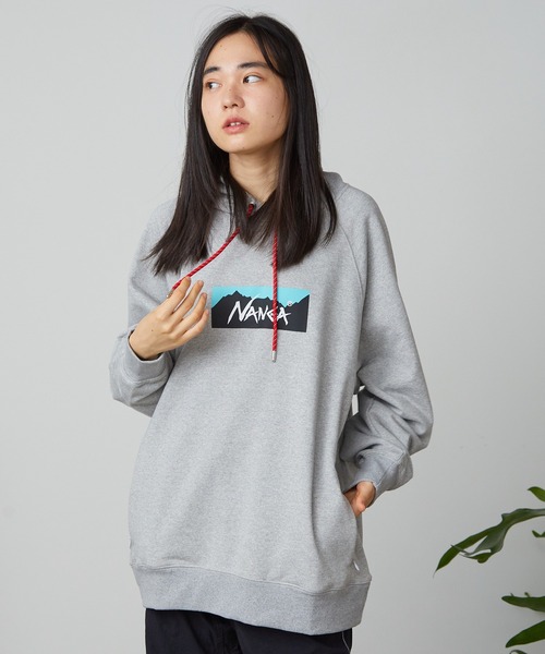 NANGA パーカー NANGA/ナンガ ECO HYBRID BOX LOGO SWEAT HOODIE