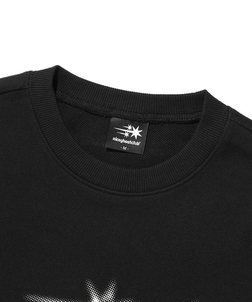 トレーナー スウェット 「UNISEX」niceghostclub／3スターロゴプルオーバー（ウラケ） レディース メンズ NICE GHOST CLUB トレーナー スウェット 「UNISEX