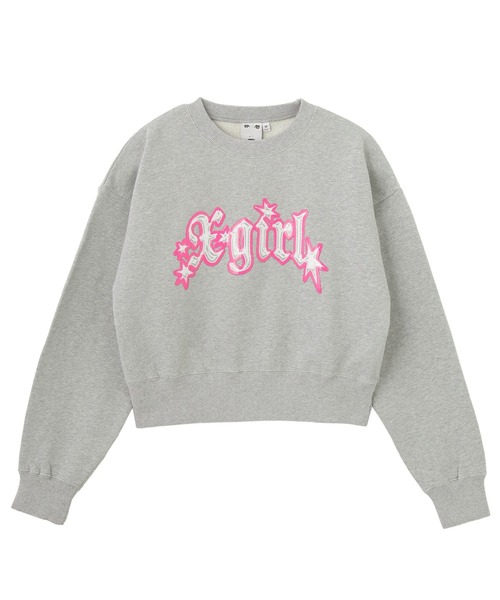 X-girl トレーナー スウェット OVERLAPPED LOGO COMPACT SWEAT