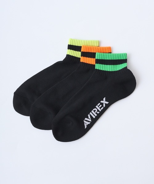AVIREX（アヴィレックス） 靴下 AVIREX 3PACK SET SOCKS SOX 3足セット
