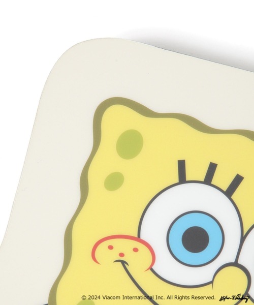 スポンジボブ　掛け時計　振り子時計 BAYFLOW 時計 「SpongeBob(スポンジ・ボブ)×BAYFLOW」ダイカット
